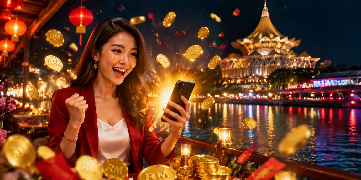 Pemain kriket sambil mendaftar akaun baru di Kuching